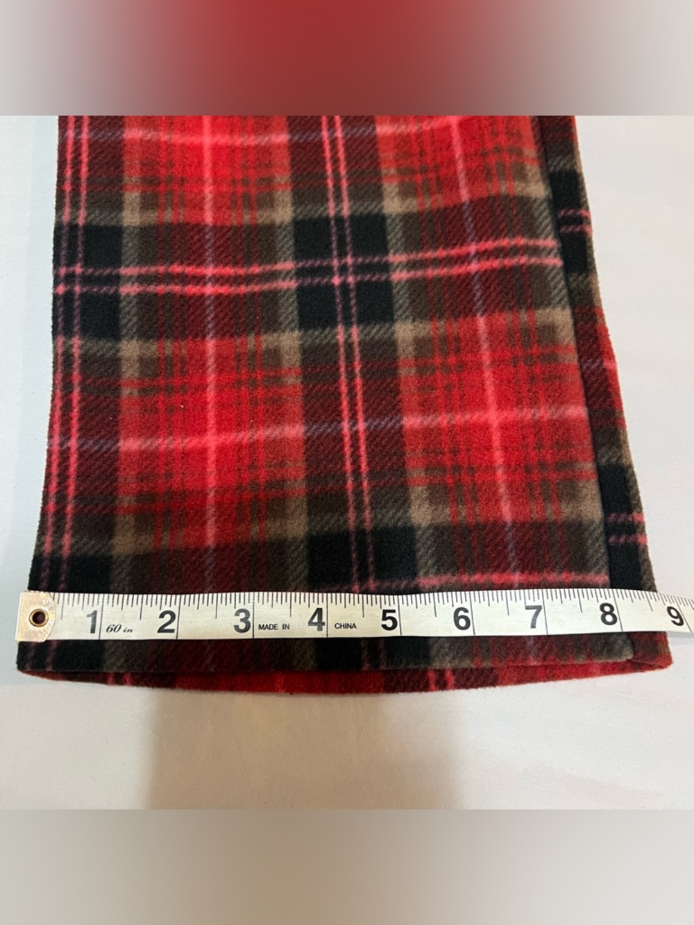 SKIMS Fleece Sleep Set in Red Plaid - 2 Piece Button Down & Pants Set Size Small - Picture 15 of 15